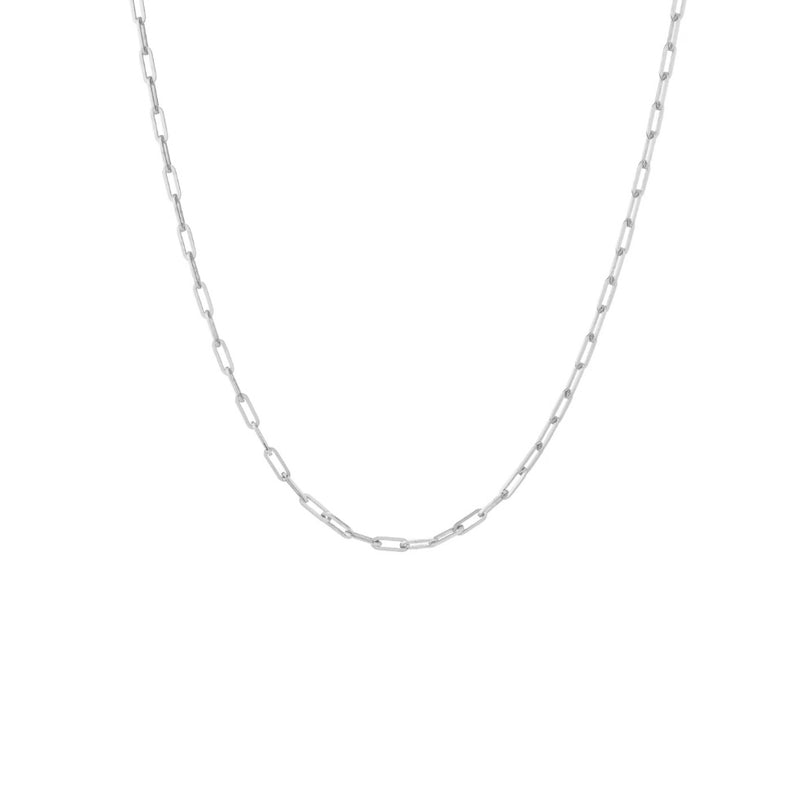 Elle Sterling Silver or Gold Plated Paperclip Link Chain