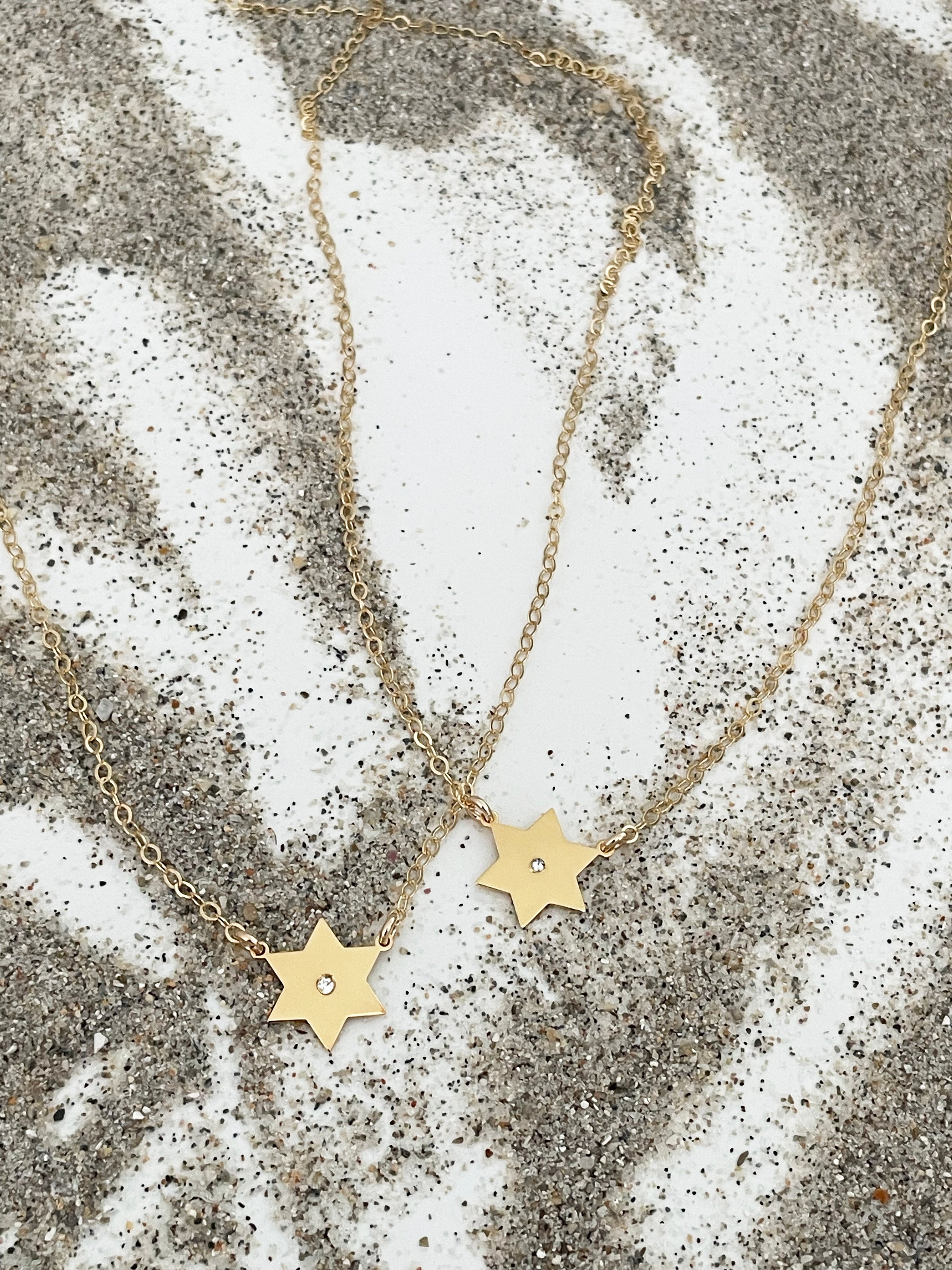 Golda Diamond Star of David Necklace