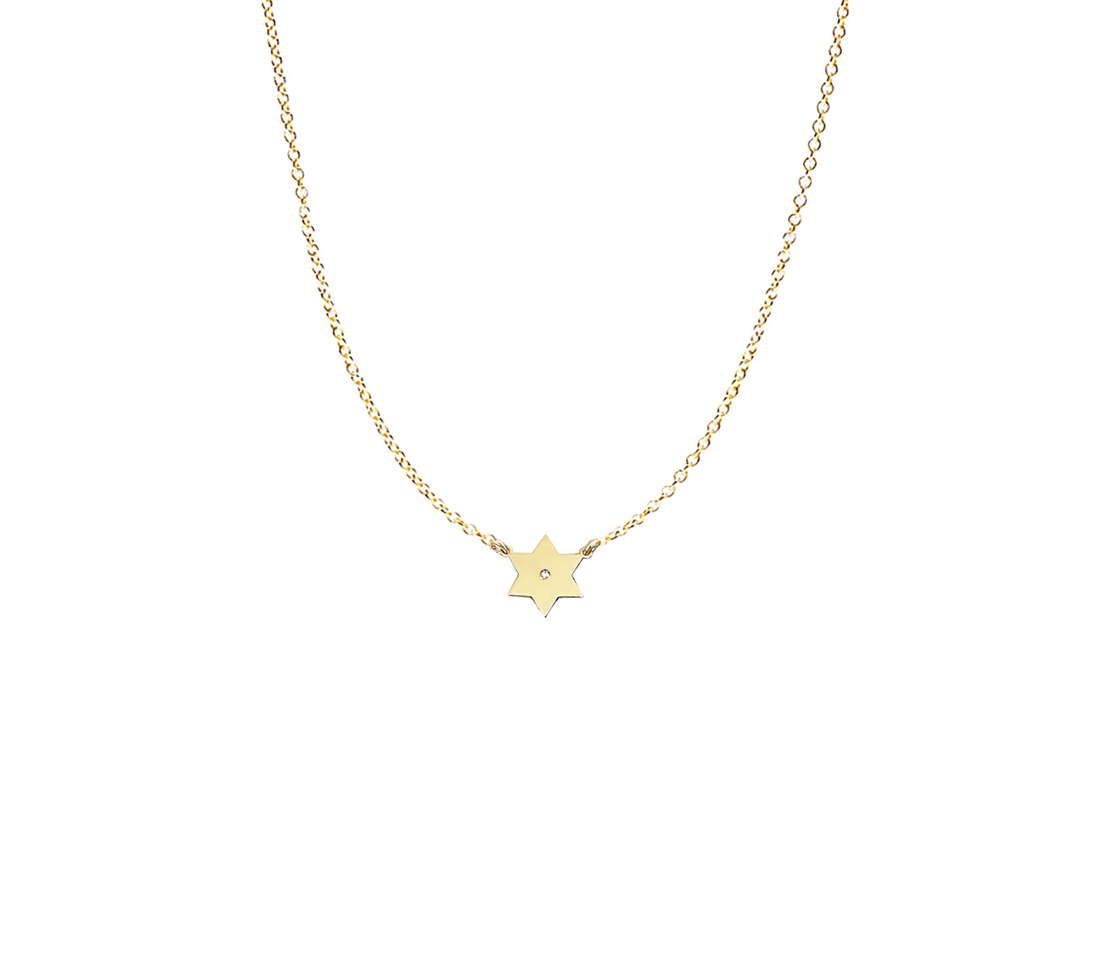 Golda Diamond Star of David Necklace