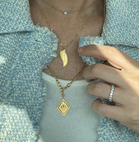 Frida Monogram Medallion Necklace