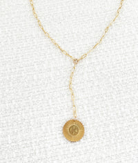 Vesta Multiple Initial Medallion Lariat