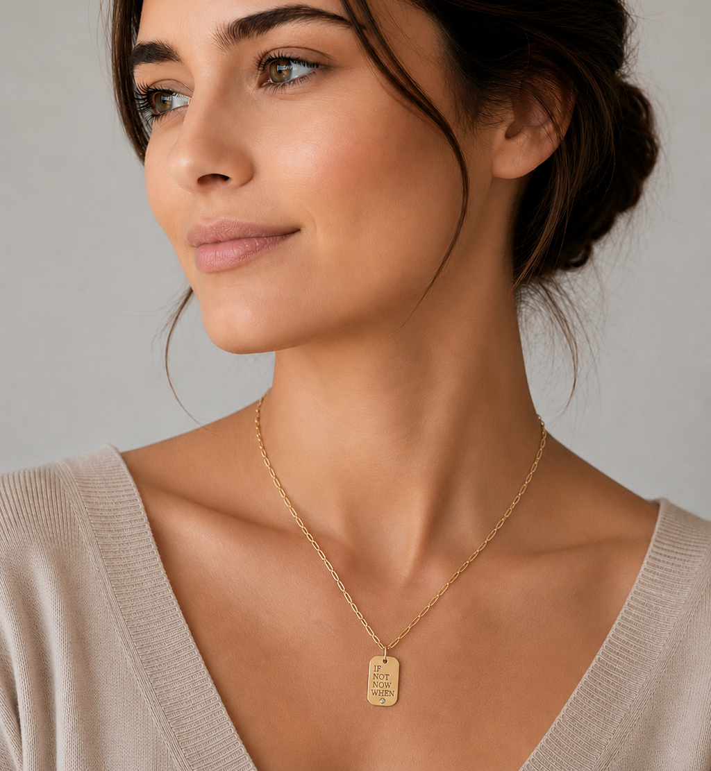 I AM HERE NOW ペンダント MMJ My Way - If Not Now When – Miriam Merenfeld Jewelry