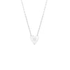 Mijal Diamond Heart Hebrew Initial Necklace
