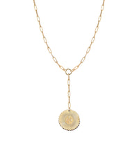 Vesta Multiple Initial Medallion Lariat