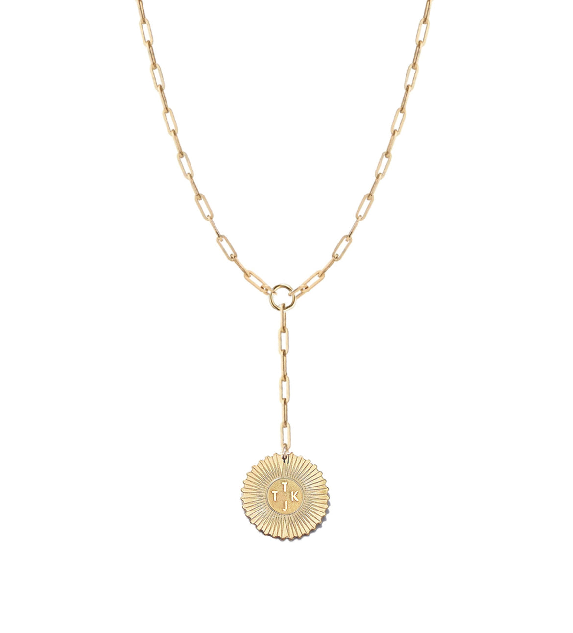 Vesta Multiple Initial Medallion Lariat