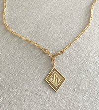 Frida Monogram Medallion Necklace