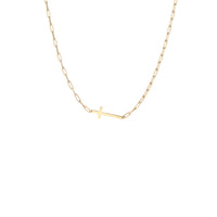 Cross Paperclip Necklace