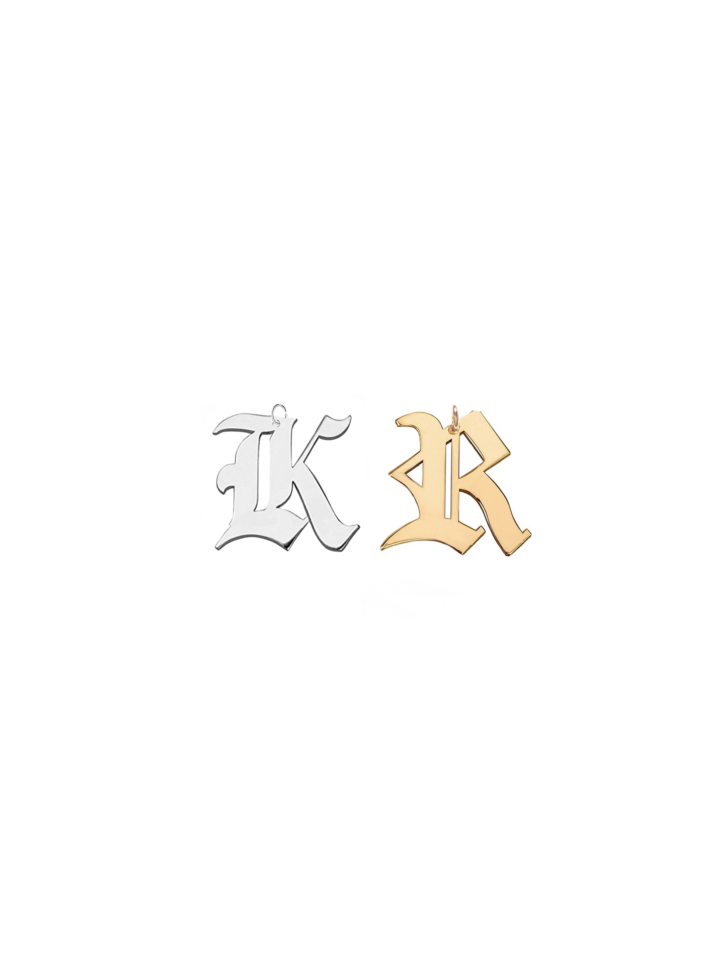 Old London Initial Charm