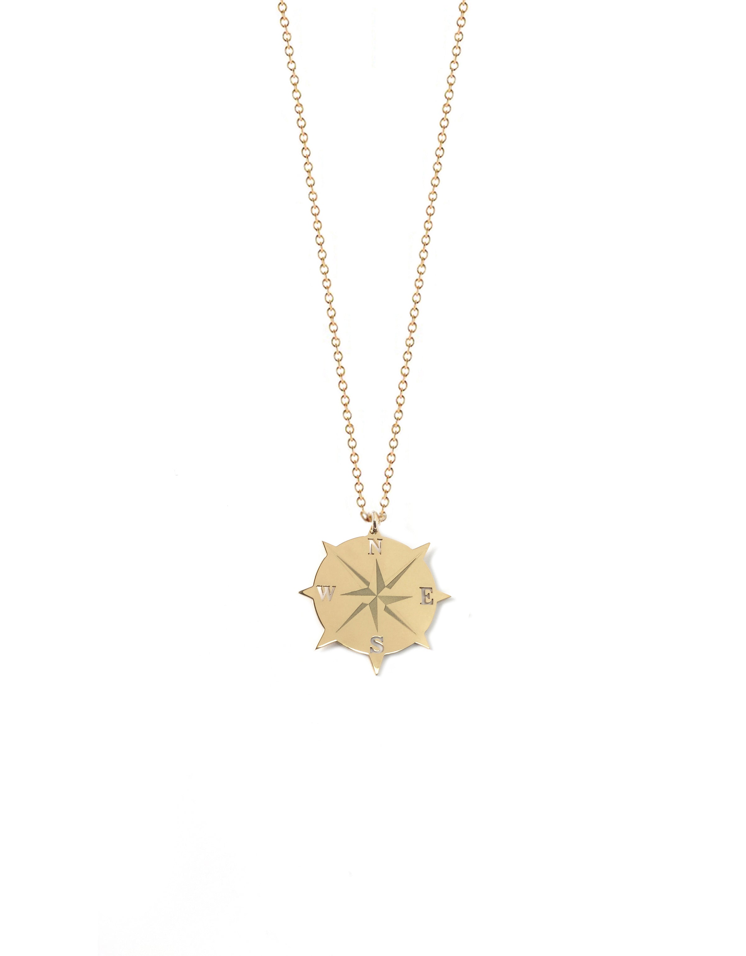 Compass Medallion Necklace