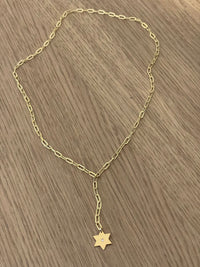 Magen David Paperclip Lariat