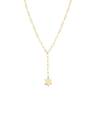 Magen David Paperclip Lariat