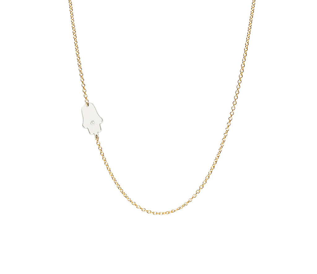 Dani Hamsa Diamond Necklace