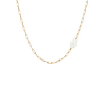 Dani Hamsa Diamond Paperclip Necklace