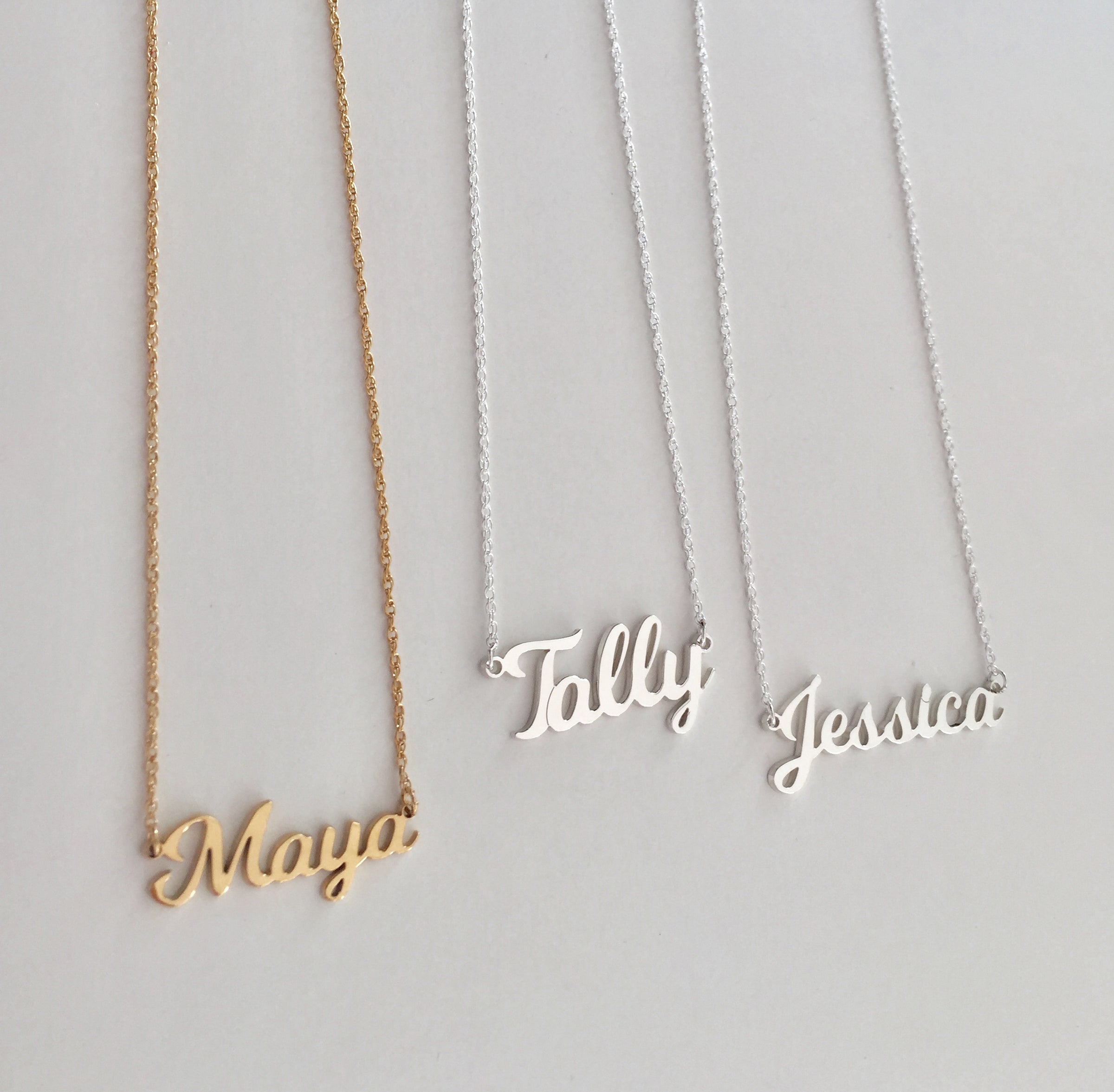Olivia Nameplate Necklace