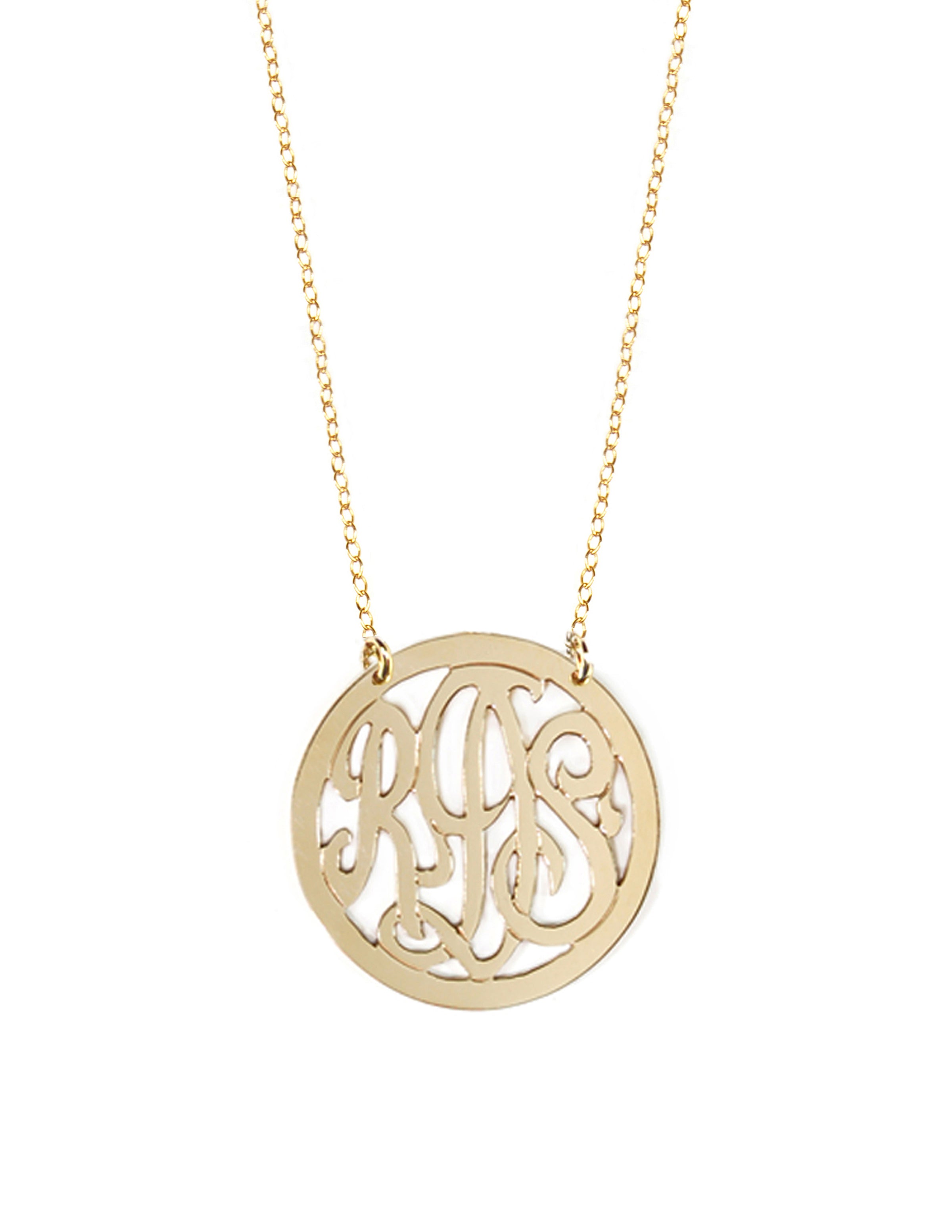 Script Monogram Necklace 2