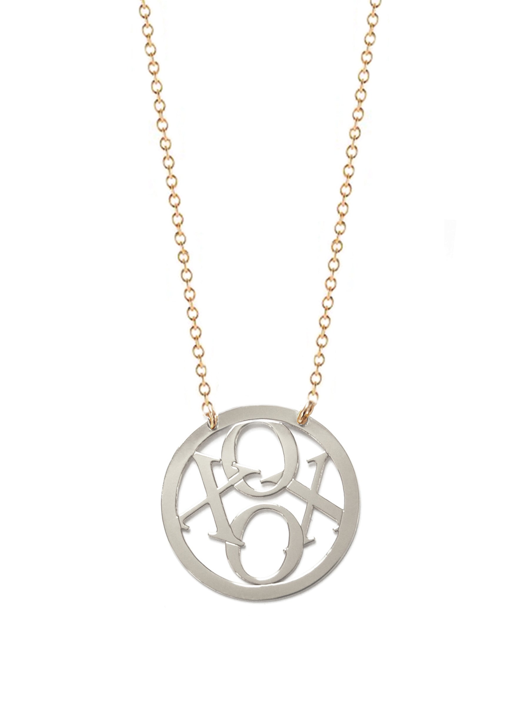 XOXO Circle Necklace