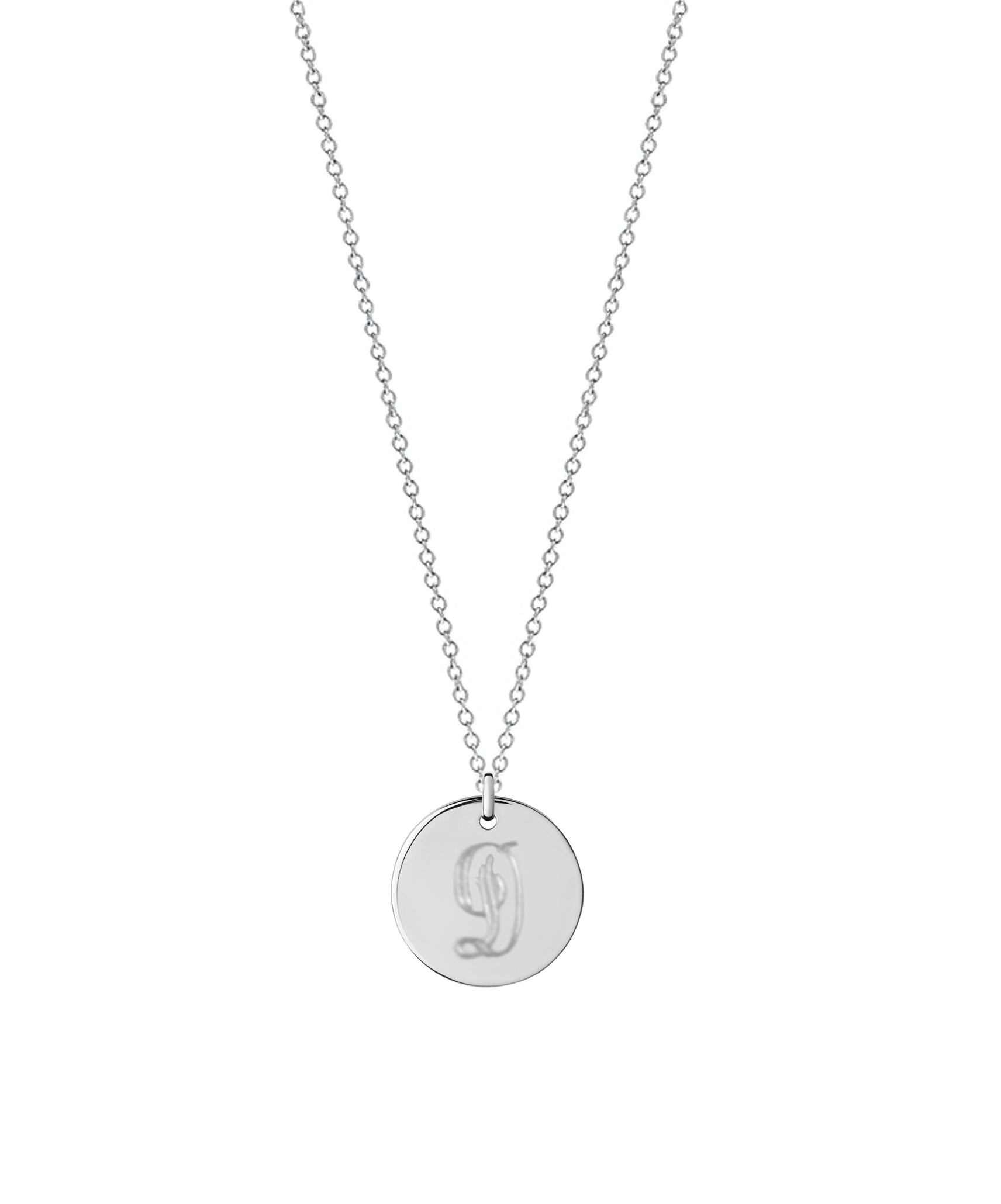 Sandy Initial Disc Necklace