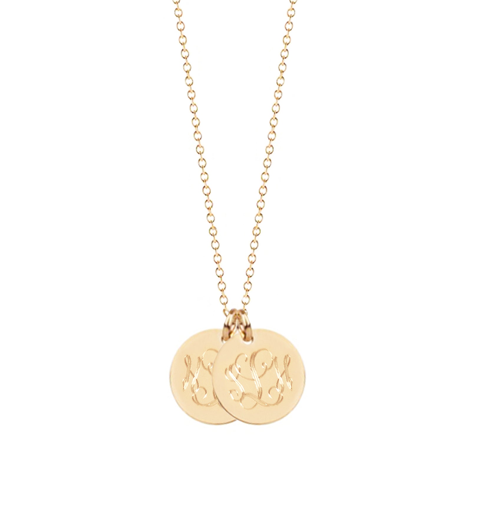 Sandy Initial Disc Necklace