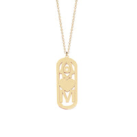 Asher Initial Good Luck Pendant Necklace