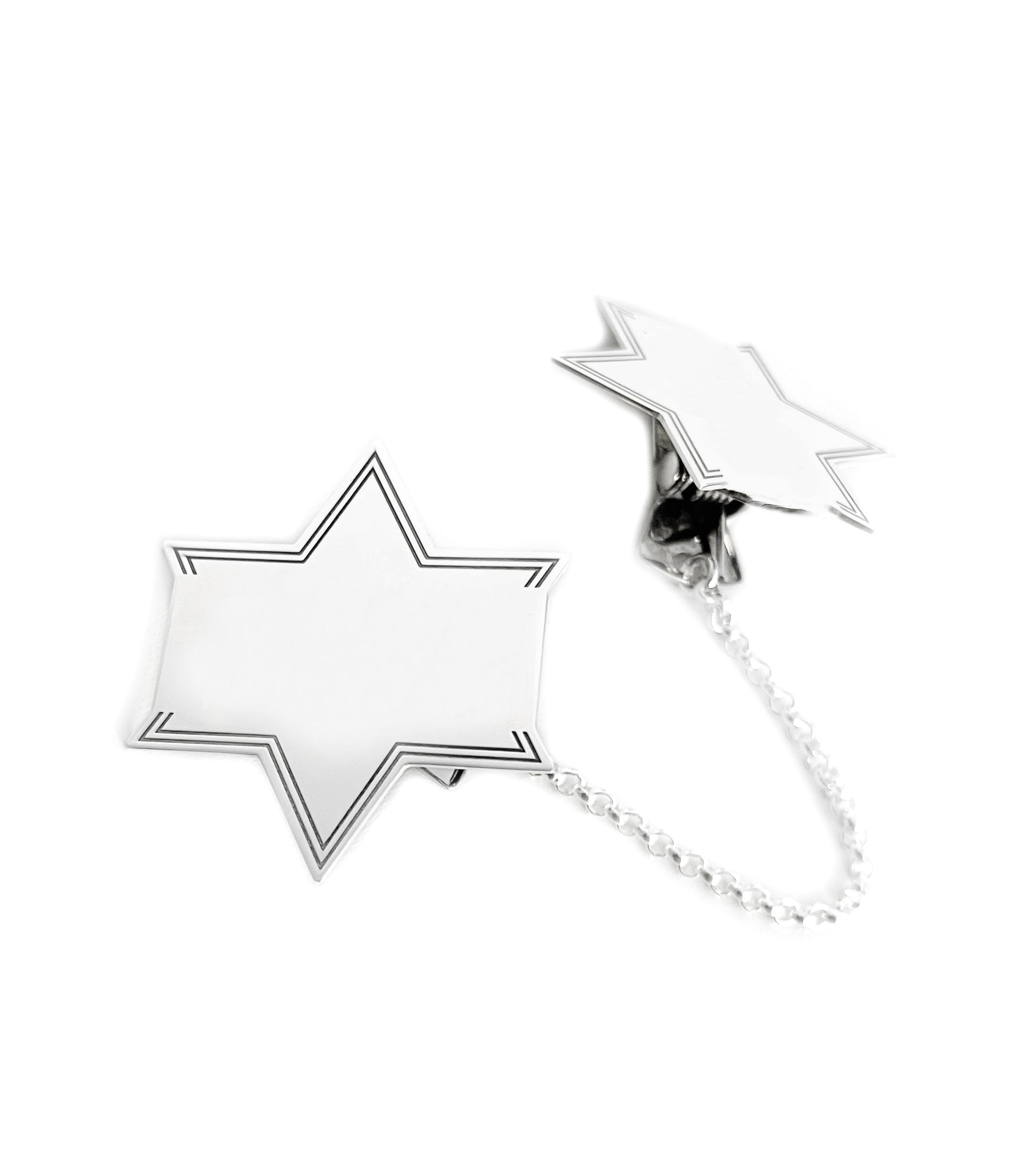 Star of david Tallit Clips