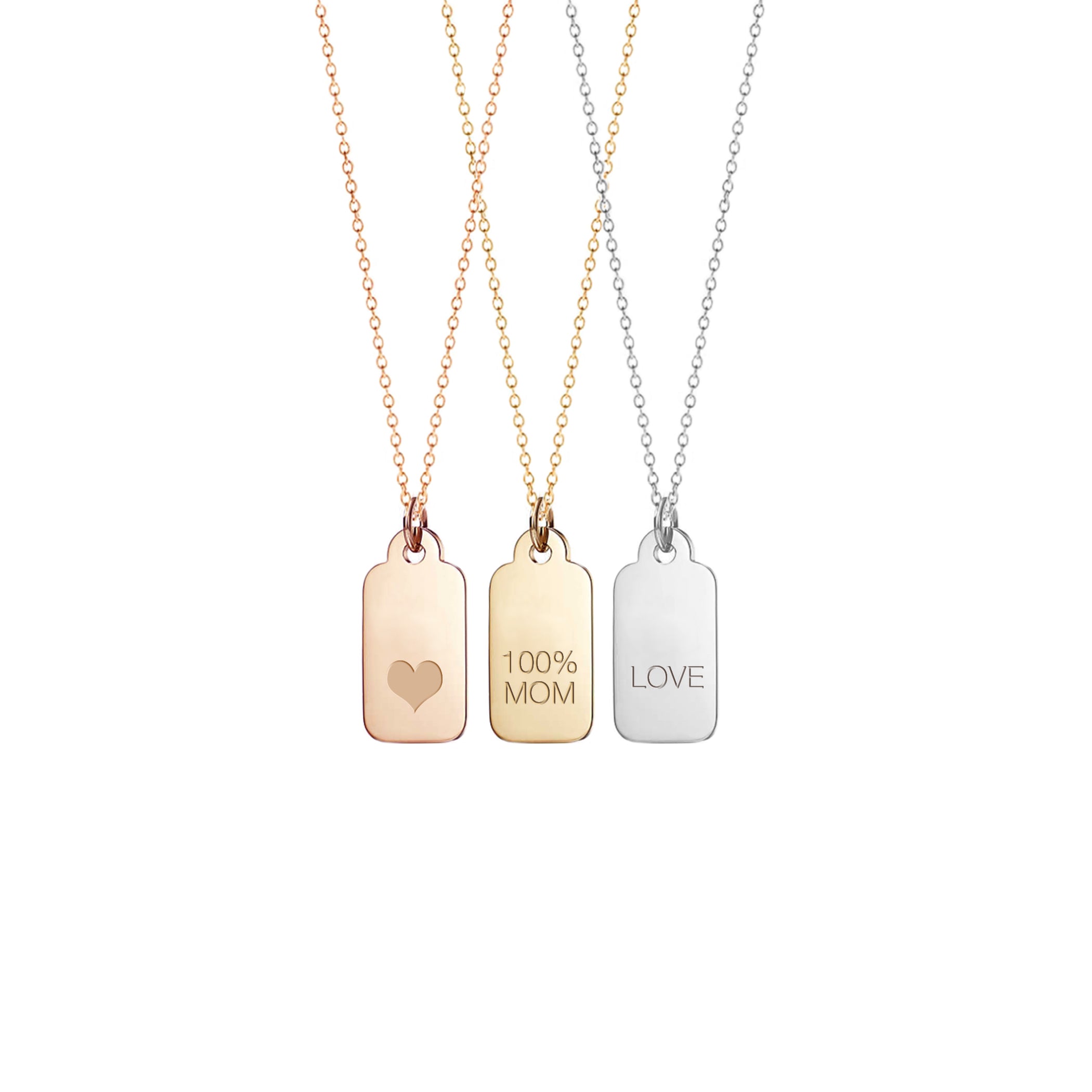 Personalized Tag Charm Necklace #2