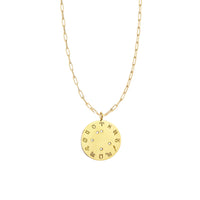 Zodiac Diamond Wheel Necklace