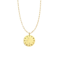 Zodiac Diamond Wheel Necklace