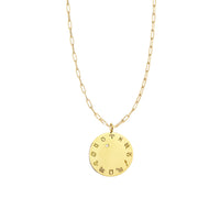 Zodiac Diamond Wheel Necklace