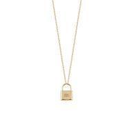 Padlock Initial Charm Necklace