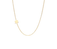 Mini Side Star of David Necklace