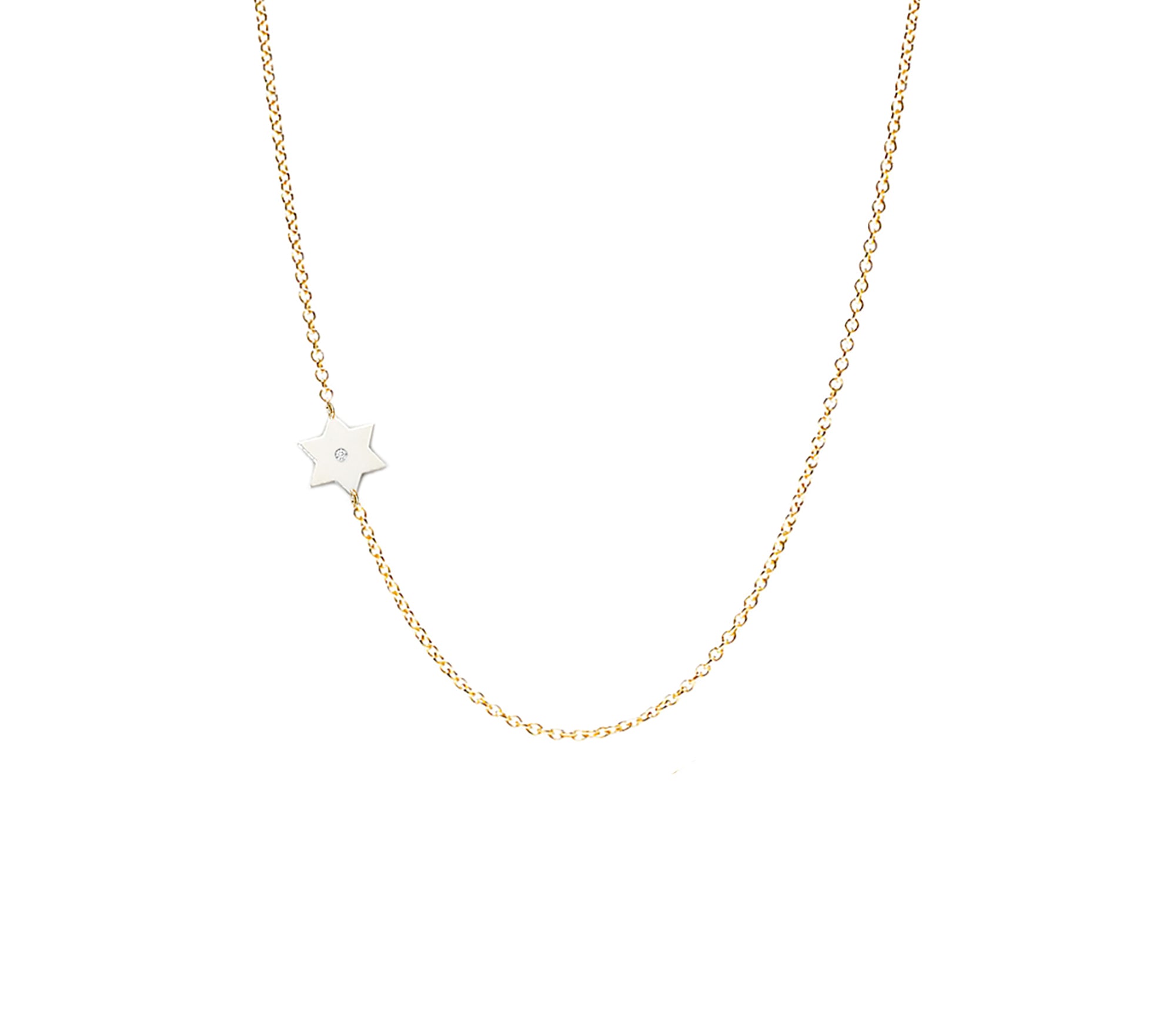 Dani Classic Star of David Diamond Necklace