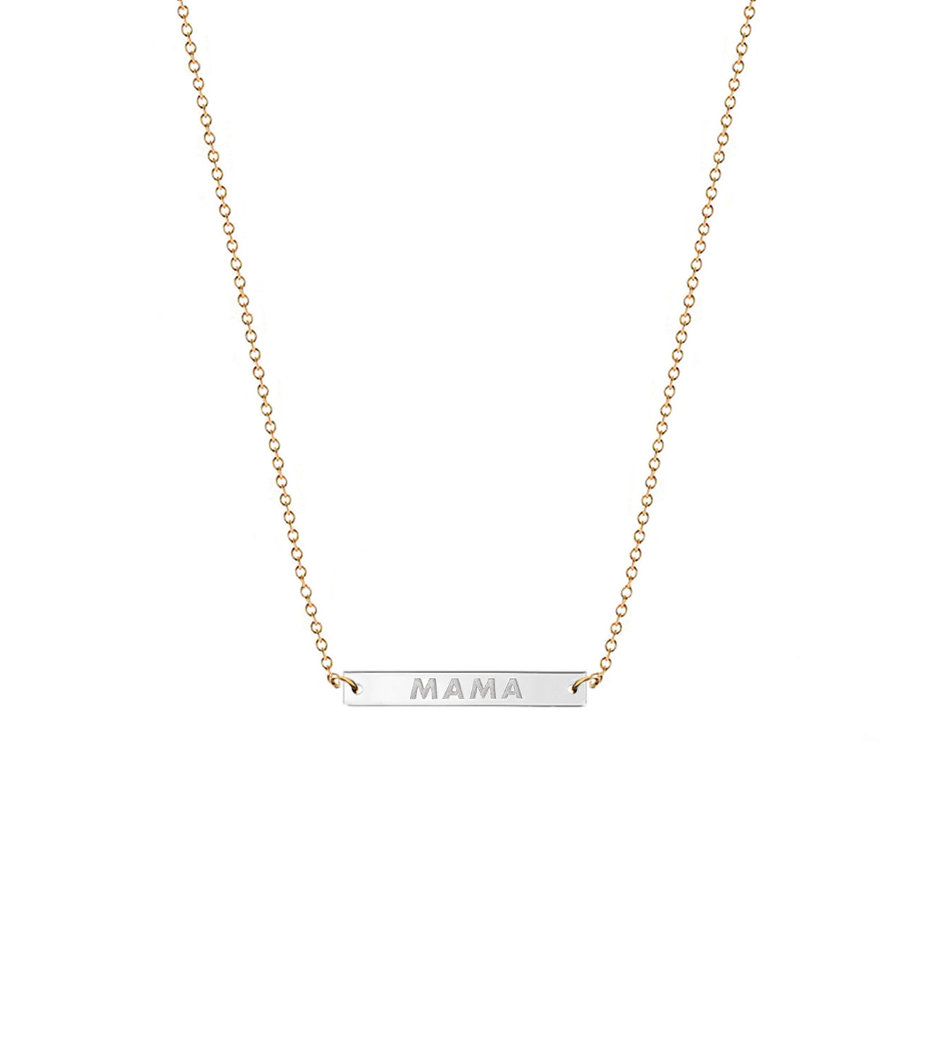 Dina Mini Nameplate | Word Necklace