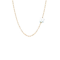 Dani Star of David Diamond Paperclip Necklace