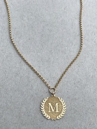 Apollo Wreath Medallion Necklace