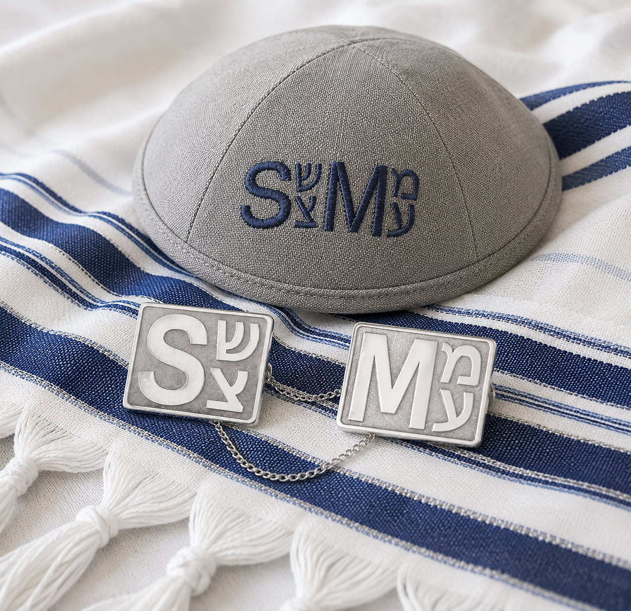 Star of David Personalized Tallit Clips