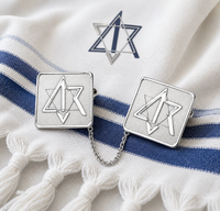 Custom Made Sterling Silver Tallit Clips