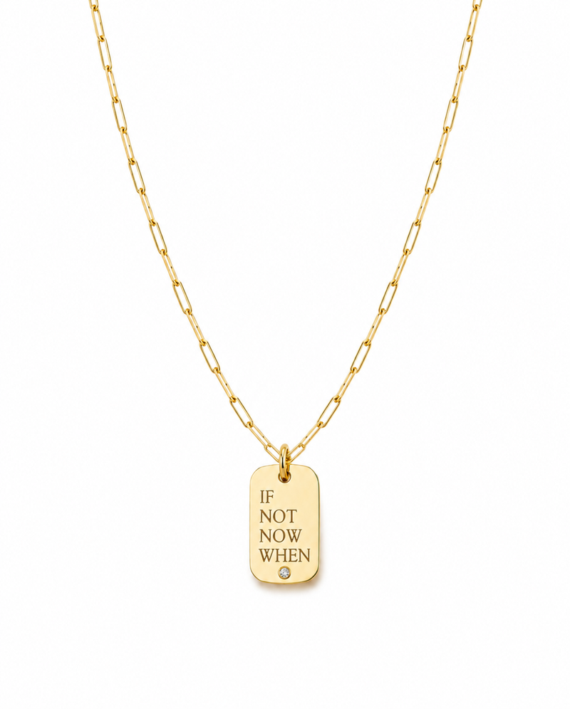 I AM HERE NOW ペンダント MMJ My Way - If Not Now When – Miriam Merenfeld Jewelry