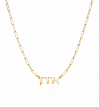 Galia Hebrew Name Paperclip  Necklace