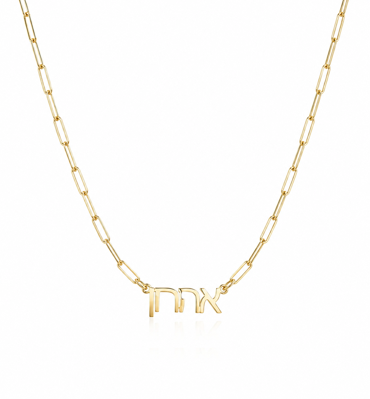 Galia Hebrew Name Paperclip  Necklace