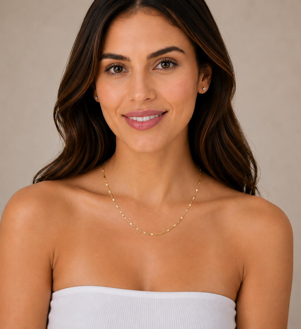 Victoria Sterling Silver or Gold Plated Chain
