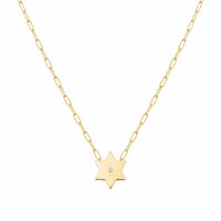 Lizy Star of David Paperclip Necklace