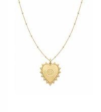 Vesta Initial Heart Medallion