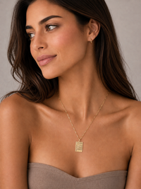 Calendar Paperclip Chain Necklace
