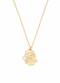 Mia Good Luck Hamsa Necklace