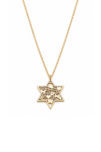 Mia Good Luck Star of David Necklace