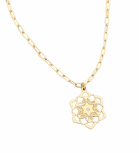Fortuna Star of David Diamond Paperclip Necklace