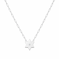 Lizy Star of David Paperclip Necklace