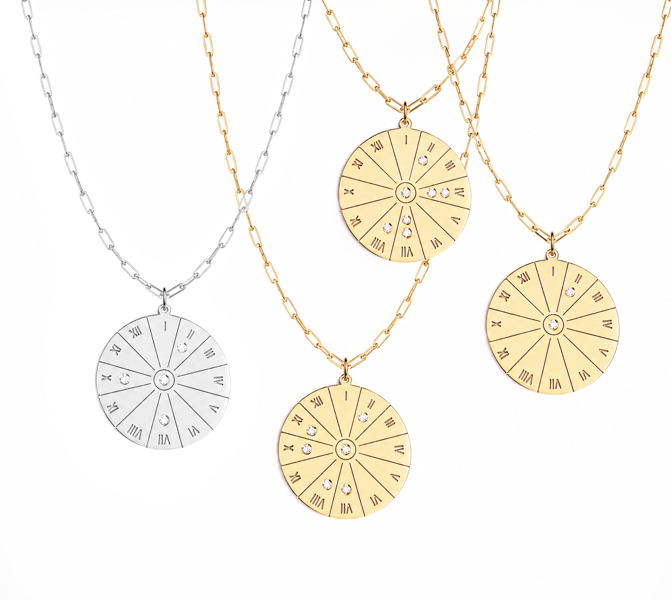 Calendar Wheel Necklace