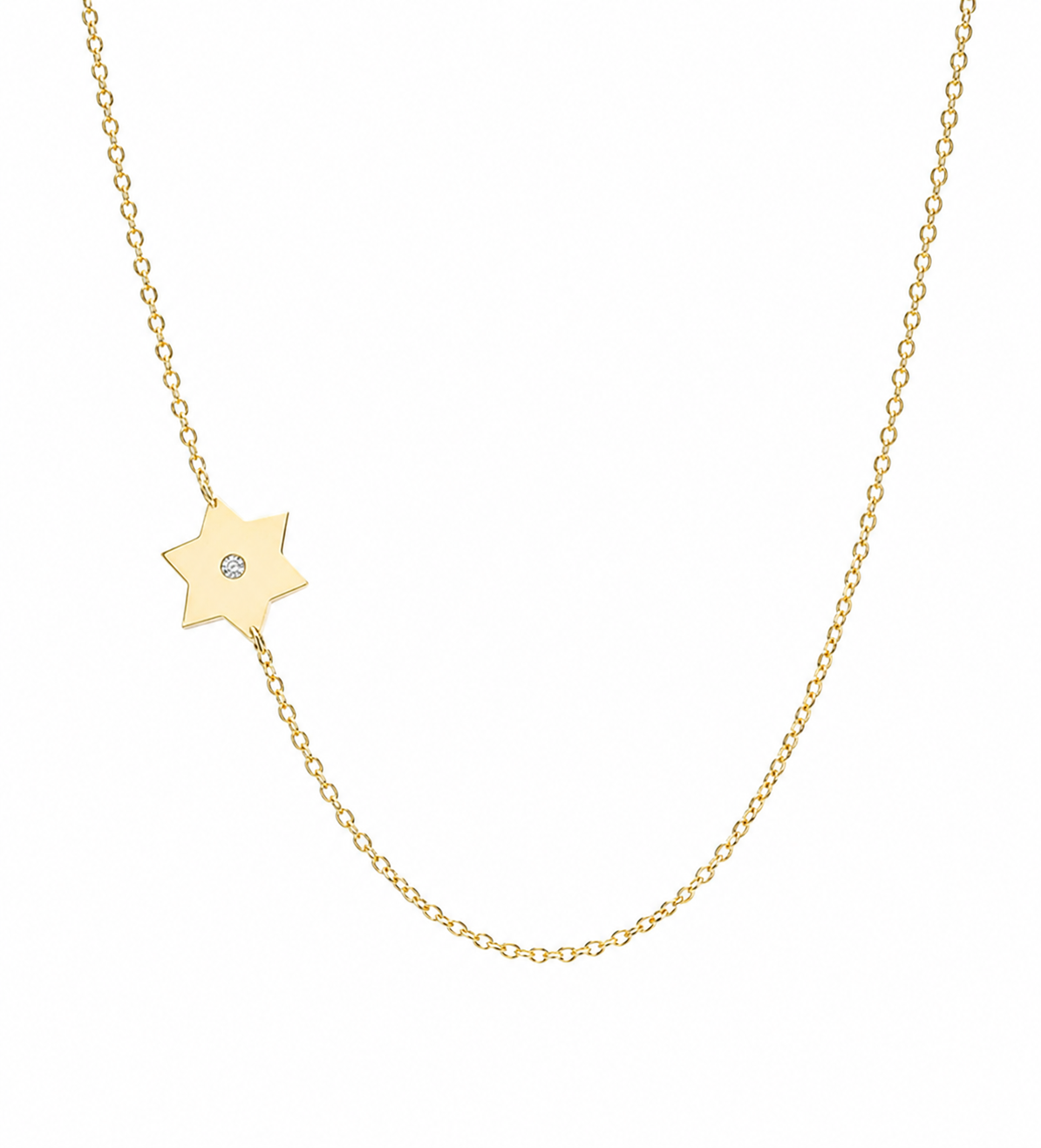 Dani Classic Star of David Diamond Necklace
