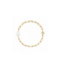 Dani Star of David Diamond Paperclip Bracelet | Anklet